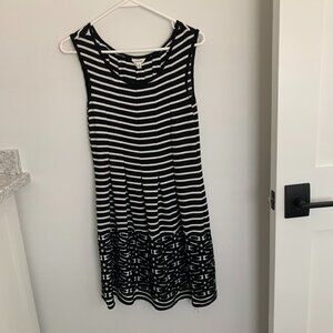 Black and White Casual Dress